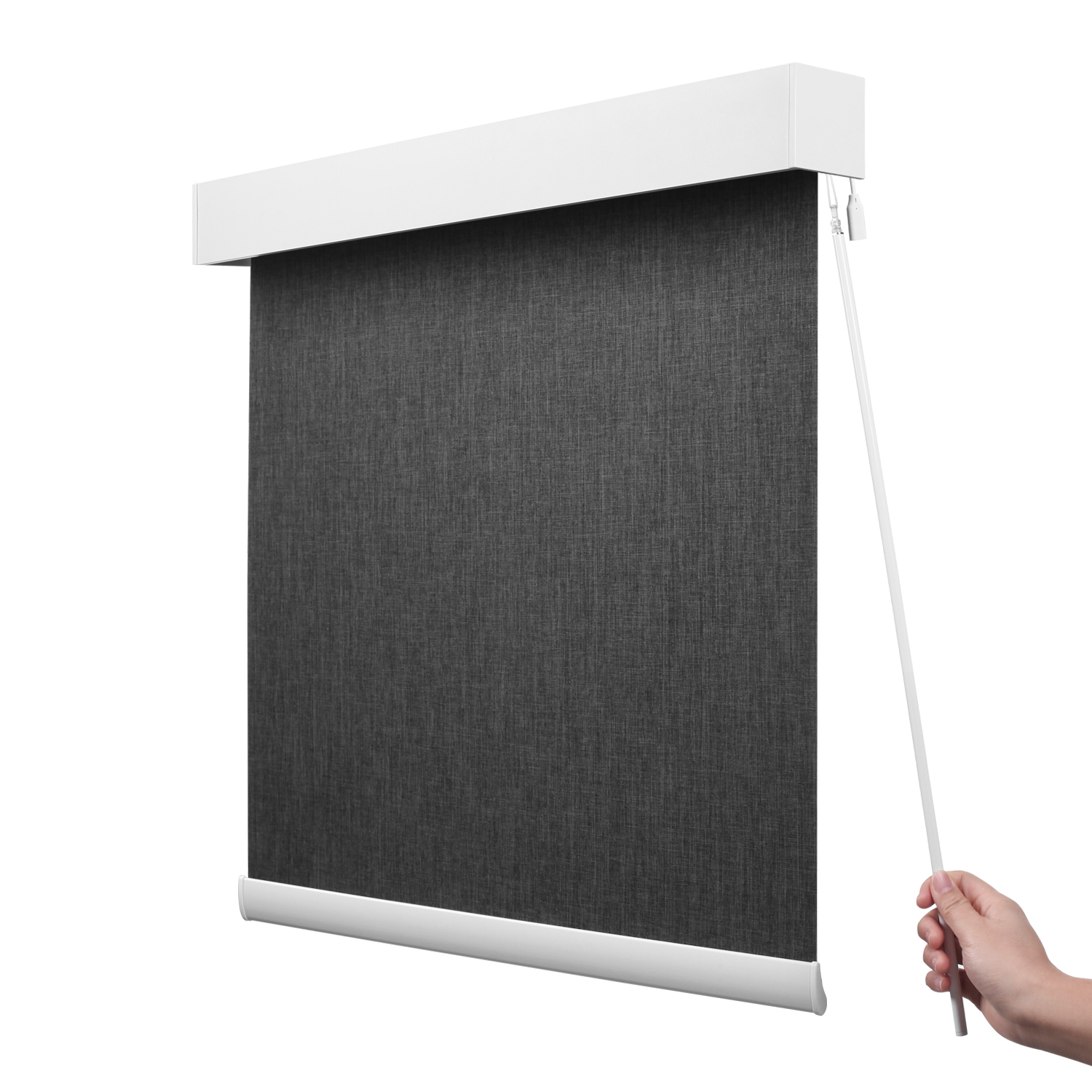 UV Protection Blackout Rechargeable Motor Motorized Wand Window Roller Blinds Shades for Office Bedroom Living
